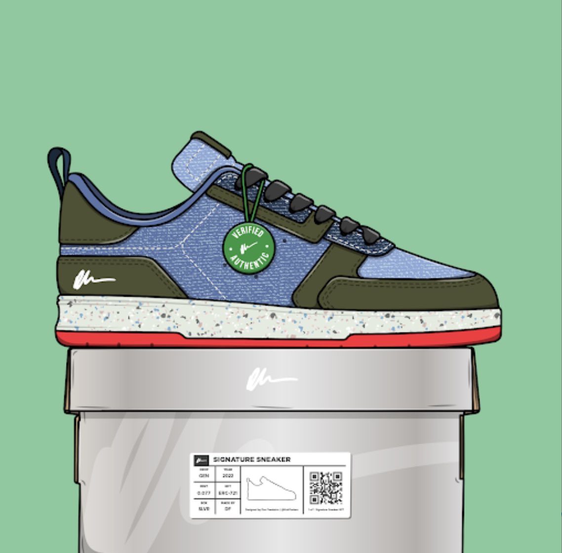 FLUID_eth's tweet image. Revealed something a lil different 🔥🔥 @KickPosters @SignatureSneaks #NFTs #Sneakers #SignatureSneakers