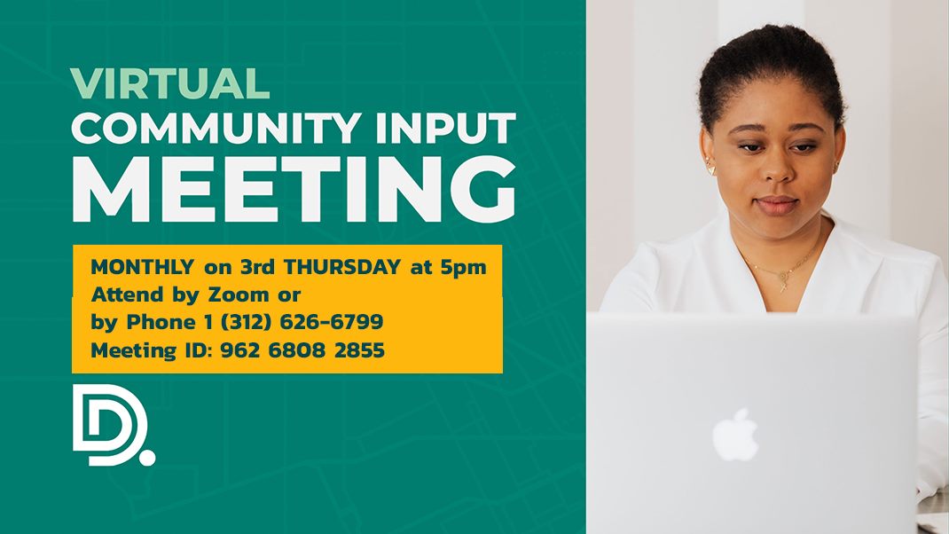 DetroitODA's tweet photo. DDOT Monthly Community Input Meeting 

When: Thursday, February 17, 2022
Time: 5 p.m.

https://t.co/r6gqO9KUKF
Zoom Call-in Number: 1 (312) 626-6799
Meeting ID: 962-6808-2855

 ID: African-American Woman working on a laptop https://t.co/zoCQWNyaM3
