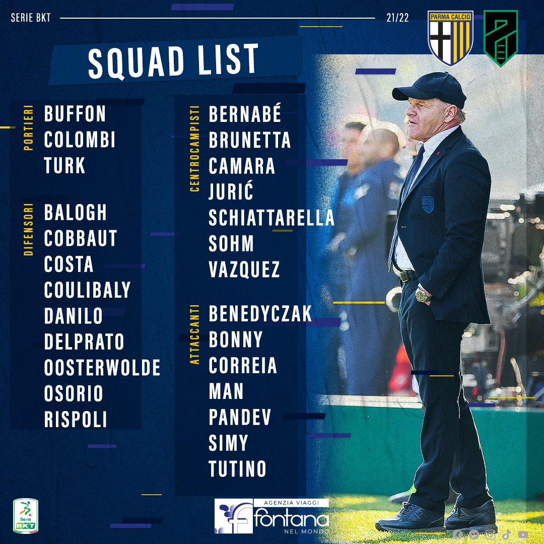 1913parmacalcio's tweet image. Mister #Iachini ha convocato 2️⃣6️⃣ crociati per #ParmaPordenone 📝➡️ bit.ly/par-por-convoc…
#ForzaParma 🟡🔵