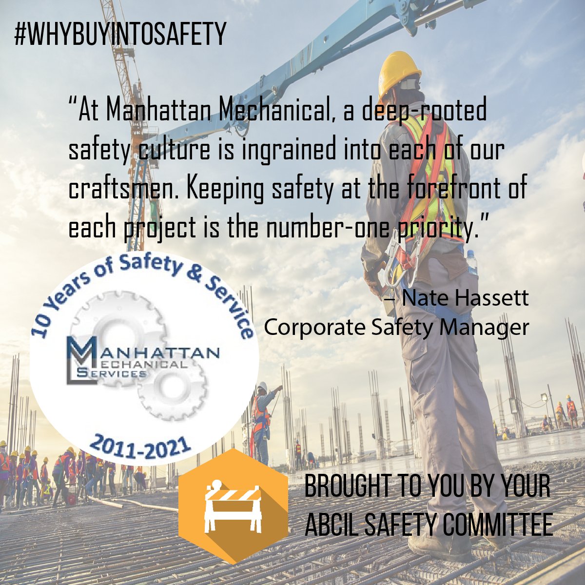 ABCIllinois's tweet photo. Why make time for safety? ABCIL member companies “buy” into safety for many reasons. Throughout the first quarter of 2022 we will be sharing some of those reasons directly from our members. #WhyBuyIntoSafety #ABCMeritShopProud #ABCIL #SafetyFirst #ABCSTEP #ConstructionSafety https://t.co/s02PlQqq5H