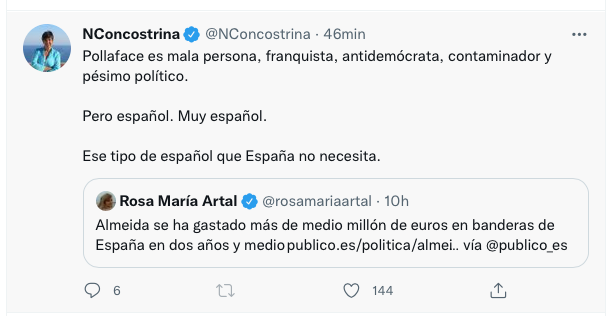 ZCelemin's tweet photo. #Pollaface
Es que me parto....
¡Que joía, @NConcostrina !!!!
😂😂😂😂😂😂😂😂 https://t.co/L1EVmPHO63