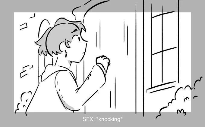 11 - Knock Knock

headline: poor vampire kid gets ceaselessly pranked by immortal friends 

#Feboardary #Storyboard 