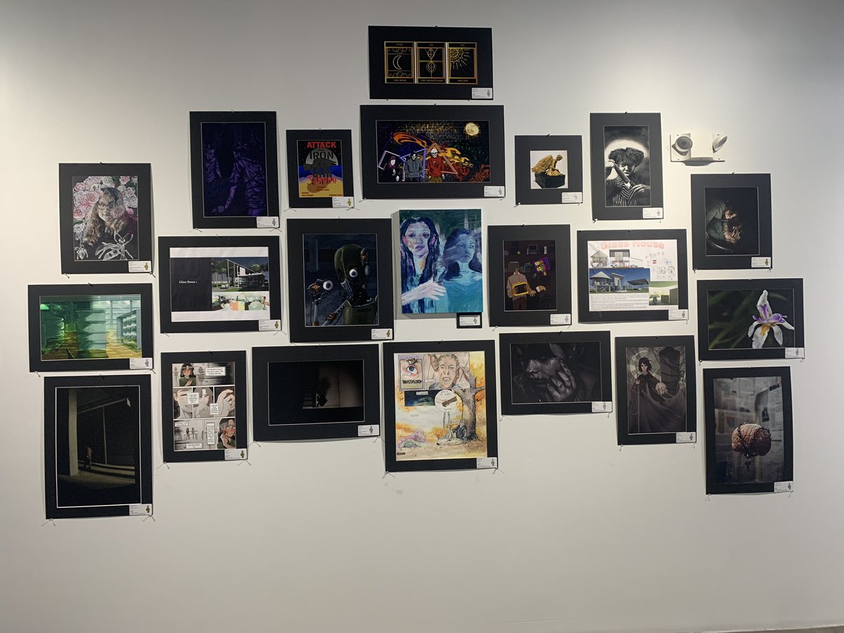 LeahSMcWhorter's tweet photo. Klein’s Scholastic Gold and Silver Key Artwork is up at Texas Art Supply and Spring Street Studio. Denise and I got all 50 of our high school pieces hung at Spring Street in just under 3 hours! What a Day! @kleinfinearts @KleinISD https://t.co/UVVhgnlq7B