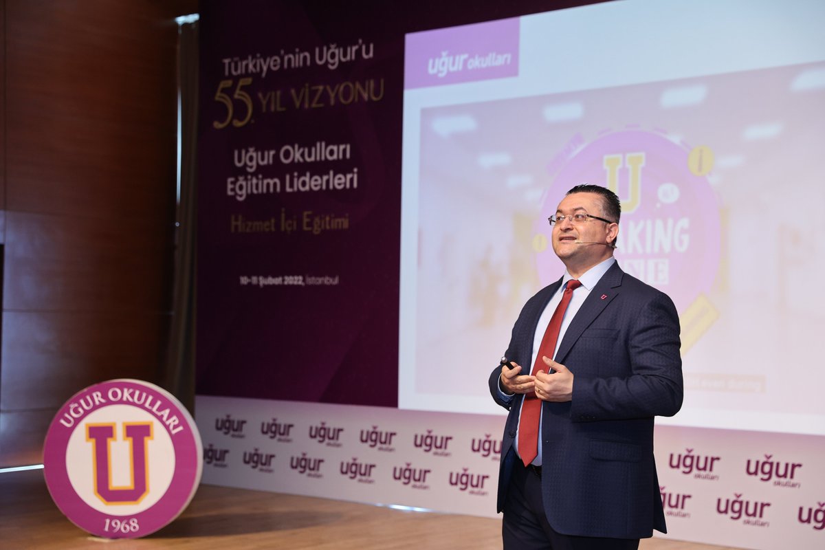 55. Yıl Vizyonu Eğitim Liderleri Hizmet İçi Eğitimimizin ikinci gününü; Genel Müdür Yardımcılarımızın, akademik eğitim kadromuzun ve Marka &amp; İmaj Danışmanı Rüzgar Mira Okan'ın çok değerli katılımları ile tamamladık.