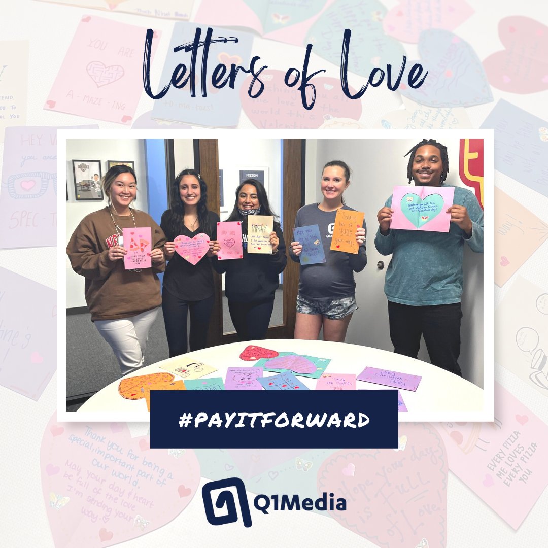 For this month’s #PayItForward day, the ATX crew got their arts &amp; crafts on for Letters of Love! The team made Valentine’s-themed cards for our senior neighbors in long-term care facilities. This is such a heartwarming activity and a fun way to connect with our elderly community.