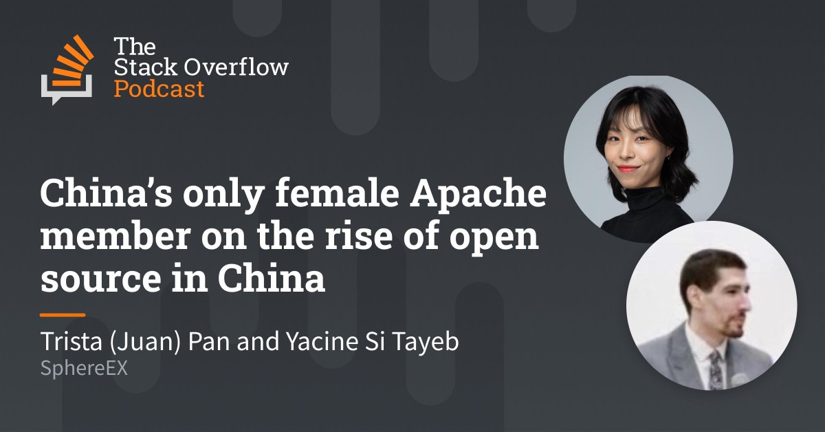 StackOverflow's tweet image. We sat down with @tristaZero and Yacine Si Tayeb of @Sphere_Ex about their open-source product, Apache ShardingSphere, and the rise of #opensource in China. 

stackoverflow.blog/2022/02/11/chi…