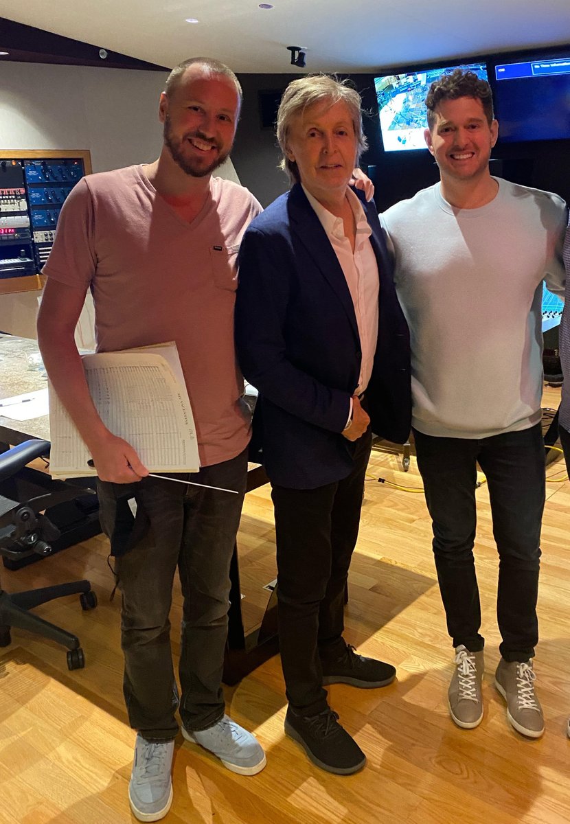 MichaelBuble's tweet photo. It was an honor and a dream come true to work with Sir @paulmccartney on #MyValentine. Thank you so much for producing this song that was masterfully arranged by Nicholas Jacobson-Larson. Listen at the link below.
https://t.co/vaVjHqh86d https://t.co/654ZvDoC23
