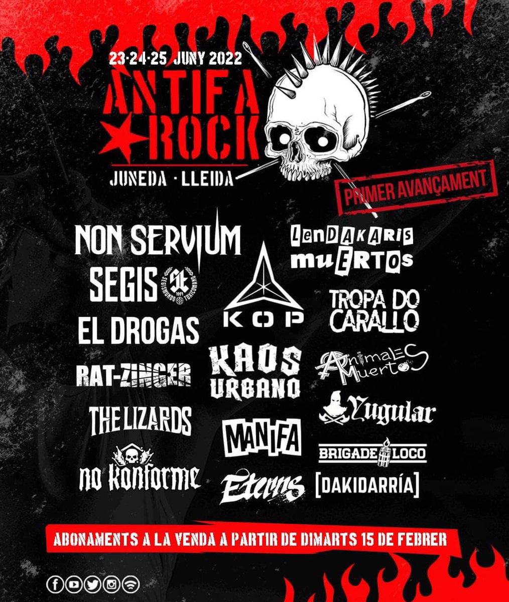 Atenció família!!

Aquí teniu el primer avançament del nostre cartell!! L'hem preparat amb moltes ganes i amb l'esperança que aquest any ens puguem retrobar totes als pogos.
Així que continueu estant atentes a les xarxes socials perquè dimarts que ve s'obrirà la venda d'entrades!