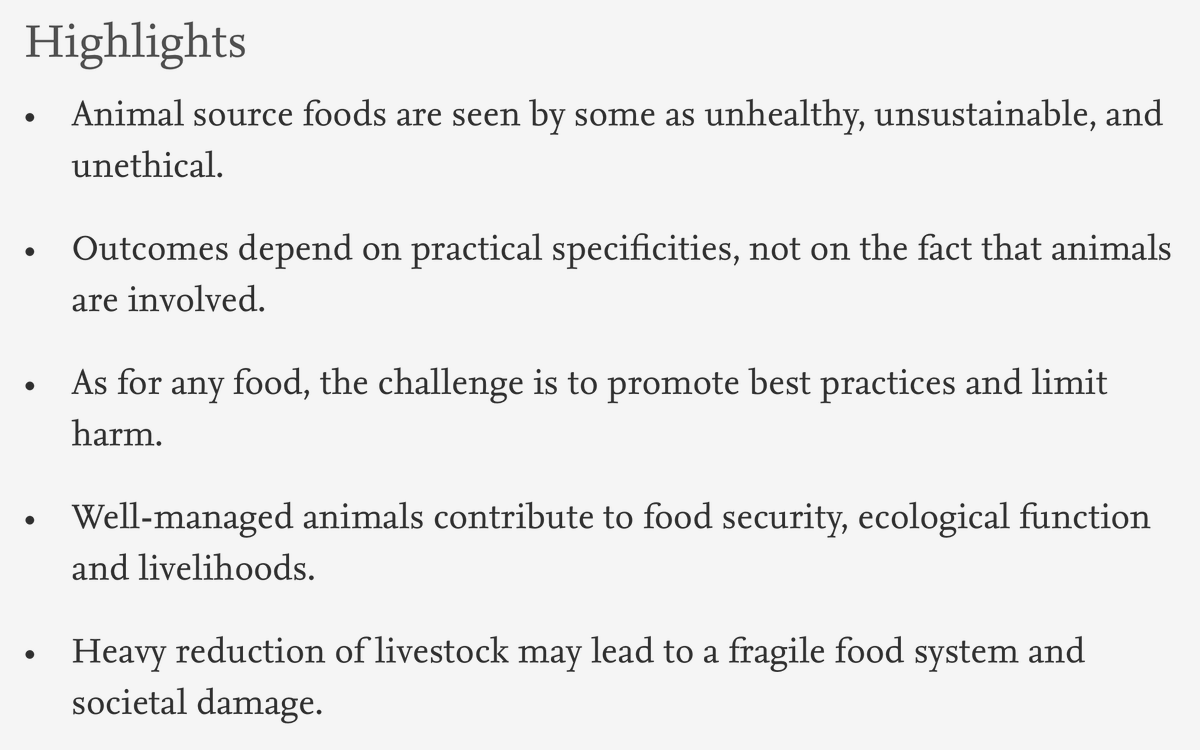TyBealPhD's tweet photo. Can animal source foods contribute to healthy, sustainable, and ethical diets? In a new review, we argue, largely, yes. But there is a lot of nuance in the discussion. Read our argument against a drastic limitation of livestock in the food system.
👉🏼 https://t.co/oPLqghe99s https://t.co/oAiIyowIv4