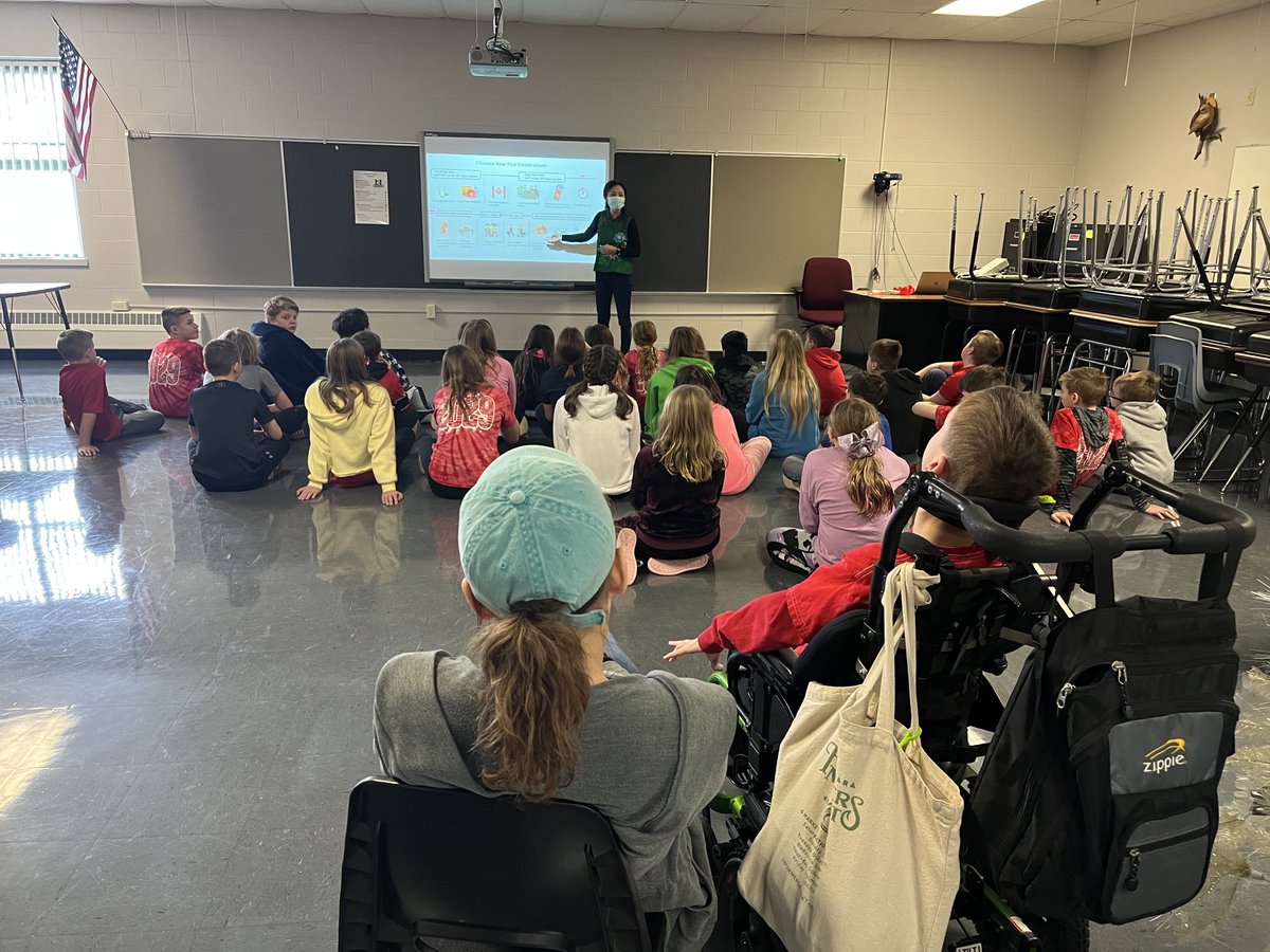 MeadowvaleElem's tweet photo. Happy to have Sonny in fifth grade teaching about Chinese New Year today.  #expandingourknowledge @isd728 @wcampbell728 https://t.co/a2vkTMKhM2