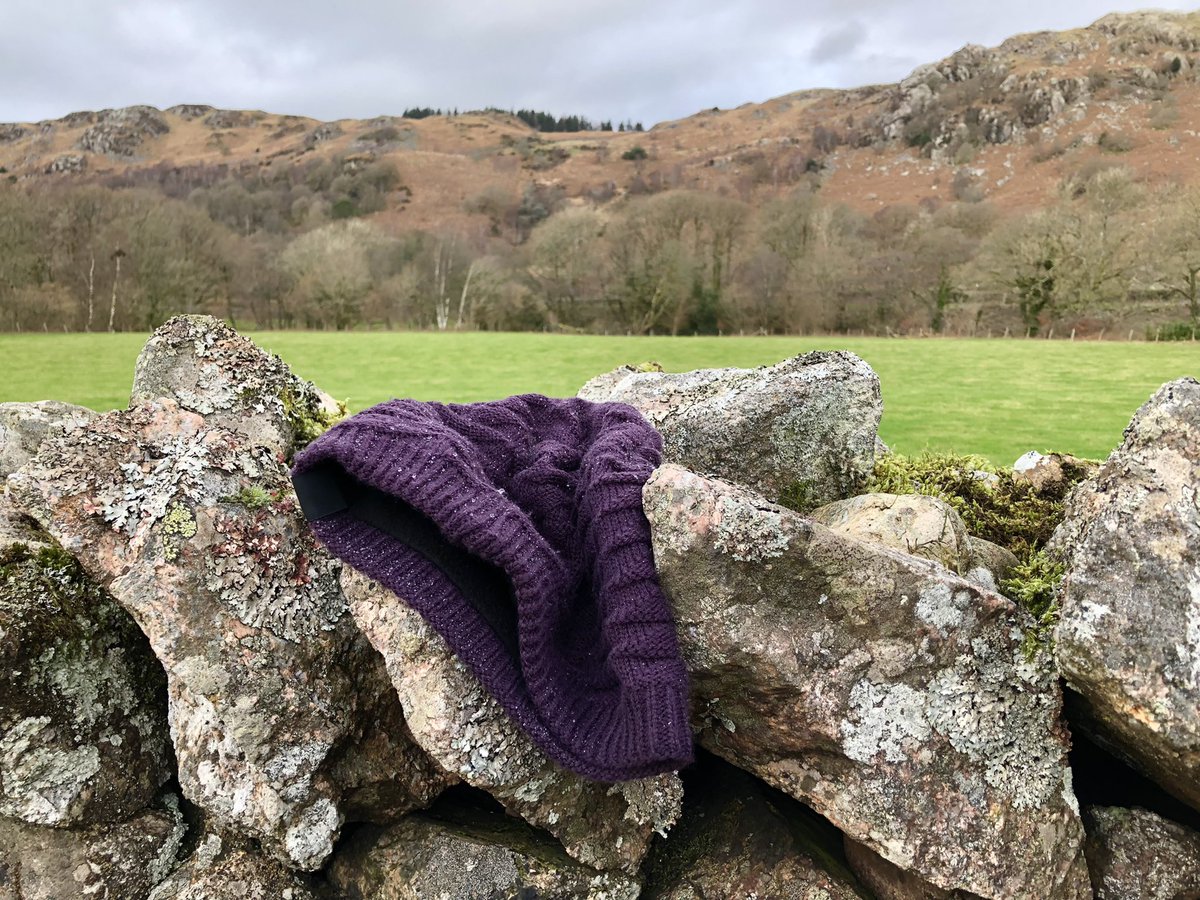 Thanks to whoever placed my hat on a wall by the River Esk after I lost it on Wednesday. I’ve had it 10 years and we’ve been to lots of cold places together 💜! #reunited #Eskdale #LakeDistrict