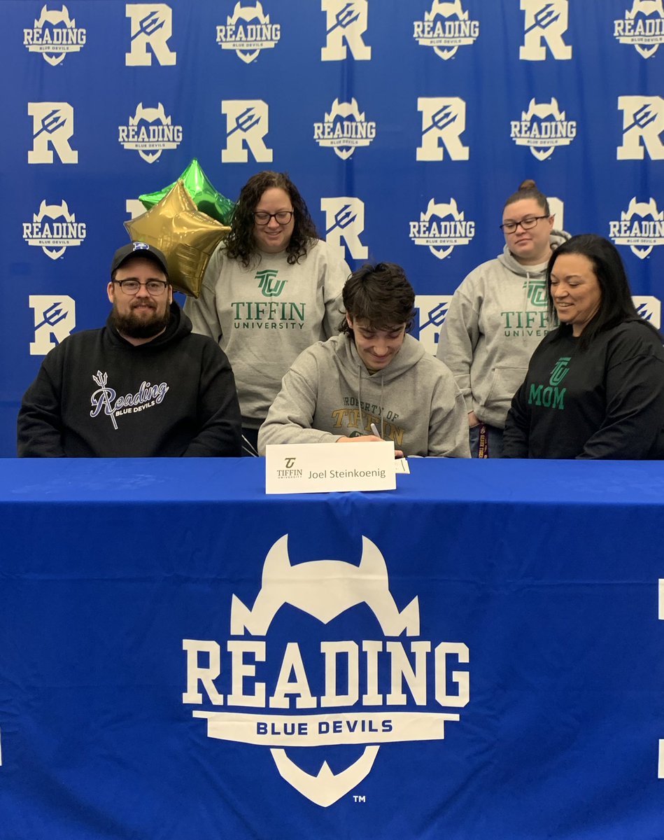 ReadingAthletic's tweet photo. Congratulations Joel Steinkoenig on your commitment to Tiffin University to further your education and play football.
@SIDCHLSports https://t.co/DmEah1bS4l