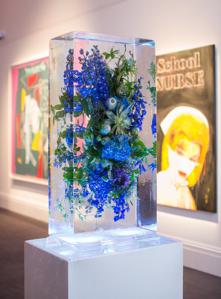 Iceboxdesign's tweet photo. Brits are projected to spend over £261 million on flowers for Valentine's Day, but our favourite bouquets remain these frozen in ice for @Sothebys to celebrate The Art of the Season. https://t.co/5rkVzHn2WT
