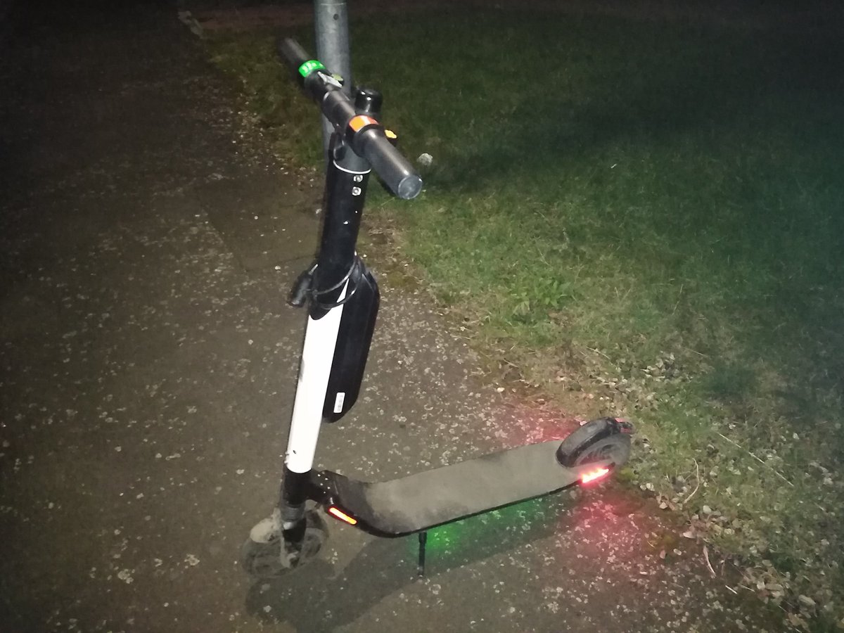 #PcEd and #PcAustin from #SNTWatton have been on patrols this teatime in Watton when they clocked this E-Scooter being driven on a road in Lovell Gardens. The rider has been reported for No Insurance and No Drivers Licence & E-Scooter seized.
#NoDocsNoScooter
#UseitLoseit
#Pc1401