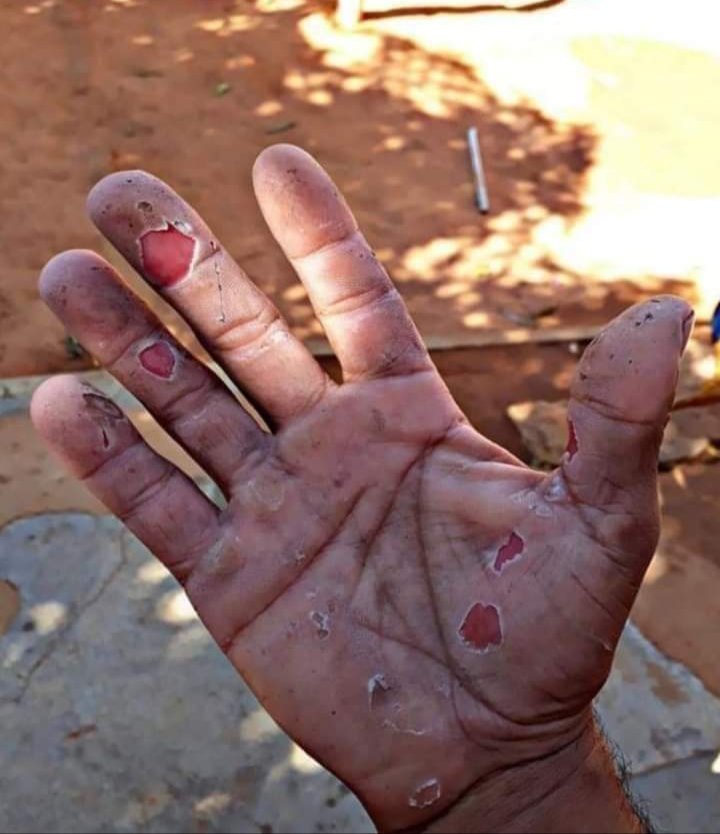 Joselin19298171's tweet photo. No vengo a darles lastima. Sólo les quiero presentar una imagen de las manos de quienes trabajamos la tierra y nunca se nos pasó por la cabeza robarle nada a nadie. https://t.co/WZ1ofV6xz8