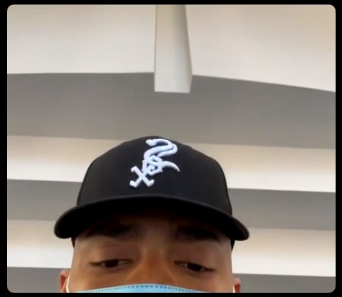 Justin Fields repping the White Sox 