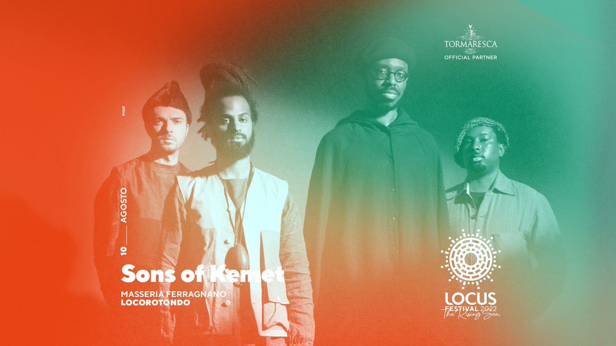 Nella notte delle stelle, il 10 agosto al Locus festival 2022, fra le stelle più luminose ci saranno i Sons of Kemet!
Il formidabile quartetto londinese guidato da King Shabaka aprirà la programmazione a Locorotondo, insieme ad altri ospiti t.b.a.
Biglietti su DICE e Ticketone.