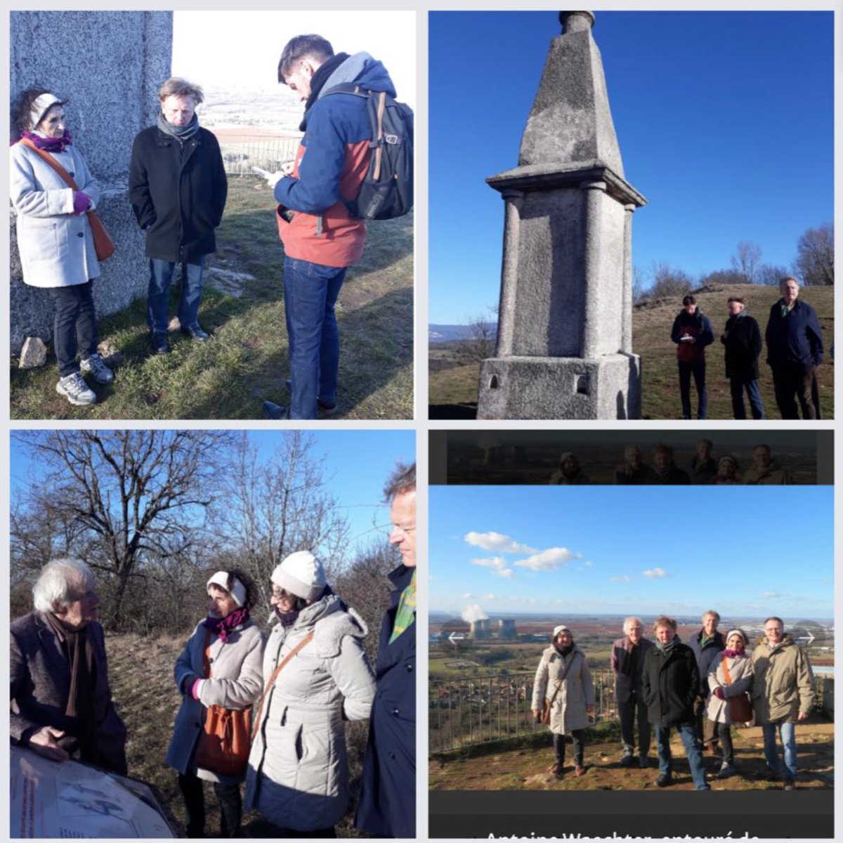 Souvenirs sur le plateau de Larina (Isère) ⛰a proximité de la Statue de la Vierge Marie.

Ecologie 🍃et spiritualité ⛪️sont liés. Il ne faut pas séparer corps et esprit, terre et ciel.
Tout est lié et C’est en mettant les mains dans la terre qu’on accède au ciel.

#waechter2022