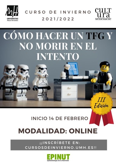 lau7ri's tweet photo. EL LUNES EMPEZAMOS👩‍💻👨‍💻¿Todavía no te has apuntado? 😱Estás a tiempo, hazlo en  https://t.co/xj3ZHjasTH 📝#tfg #TFM @CulturaUMH @UniversidadMH https://t.co/o5LqYooeYj