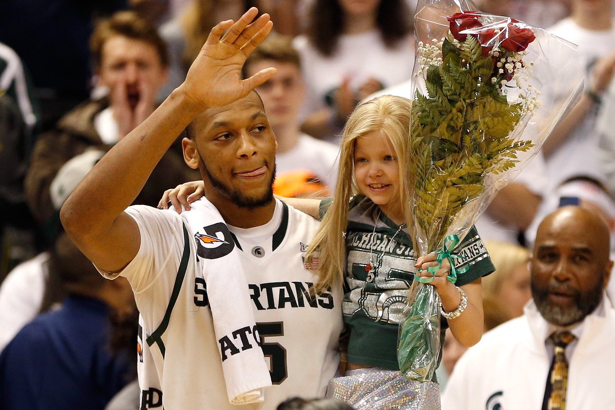 <a href="/DickieV/">Dick Vitale</a> You got this Coach! If you need a big shoulder to lean on, reach out to <a href="/Adreian_Payne/">Adreian Payne</a> 
#SpartanDawgs got your back!