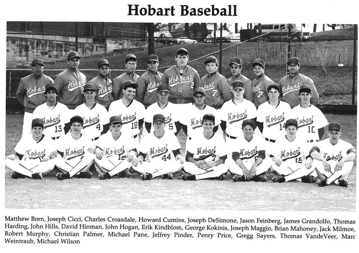 hobart_baseball's tweet photo. 1988 Team with an impressive list of successful men who have gone on to do great things with their careers.  Can truly do or become anything from here.  Teaching life lessons through baseball with a single life changing decision #HighStandardsOfHobart #BuiltDifferent https://t.co/LZnqdv4NVx