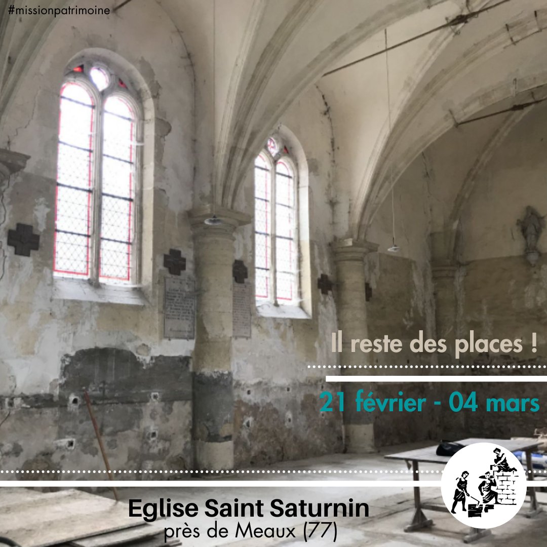 URempart's tweet photo. Participez à la #restauration de l'église Saint Saturnin à Chauconin-Neufmontiers, près de #Meaux avec REMPART Île-de-France. 
https://t.co/1OnMTRwkdz https://t.co/To19Weh3wP
