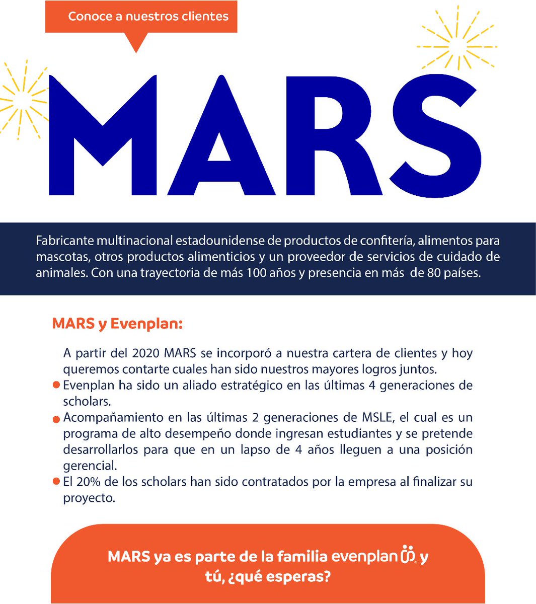Evenplan's tweet photo. ¡Gracias por permitirnos ser tu aliado estratégico, @MARS!
Si estás interesado en conocer más sobre nuestro programa de Scholars, conoce más en nuestra página web: https://t.co/J1fWbsLTjR

 #ServiciosProfesionales #ServiciosEspecializados #ATT #crecimientopersonal https://t.co/jefRIm7dpq
