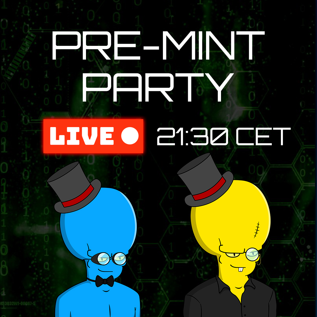 bigbrainalien_'s tweet photo. PRE-MINT LIVE PARTY TONIGHT AT 21:30 CET
Some tips for the mint and special guest... ALIEN DJ!
#mint #mintsoon #mintnft #bigbrainalien
https://t.co/BoBel8201G https://t.co/Lol517bcGx