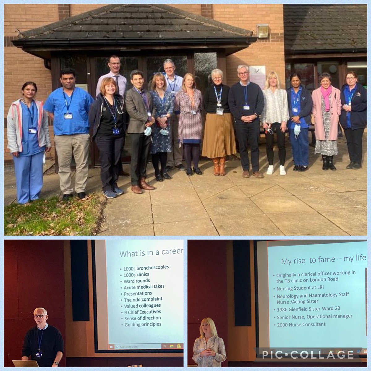 Sad day waving off the legendary <a href="/JaneScullion/">Jane E Scullion</a> &amp; the father of respiratory care in Leicester, Mike Morgan. Mike gently nurtured us all, fought tenaciously for patients &amp; has been an incredible mentor, role model, friend. Glenfield will miss you both so much! <a href="/Leic_hospital/">Leicester's Hospitals</a>