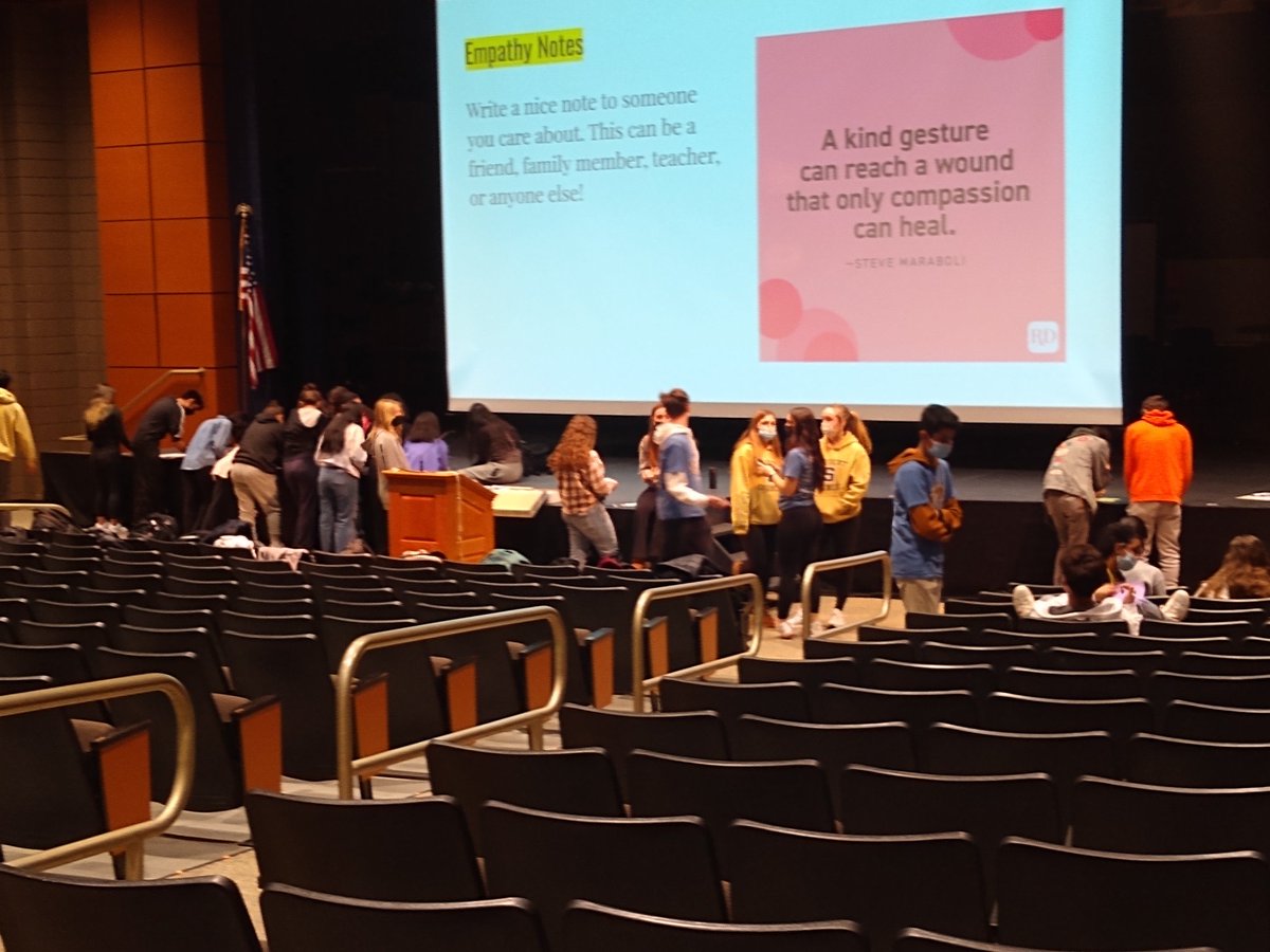 The annual Winter Leadership Summit happened today during 7th period. Attending students, who were recommended by our faculty, were actively engaged in leadership building activities. All activities were student led by our own StuCo members. Great event!