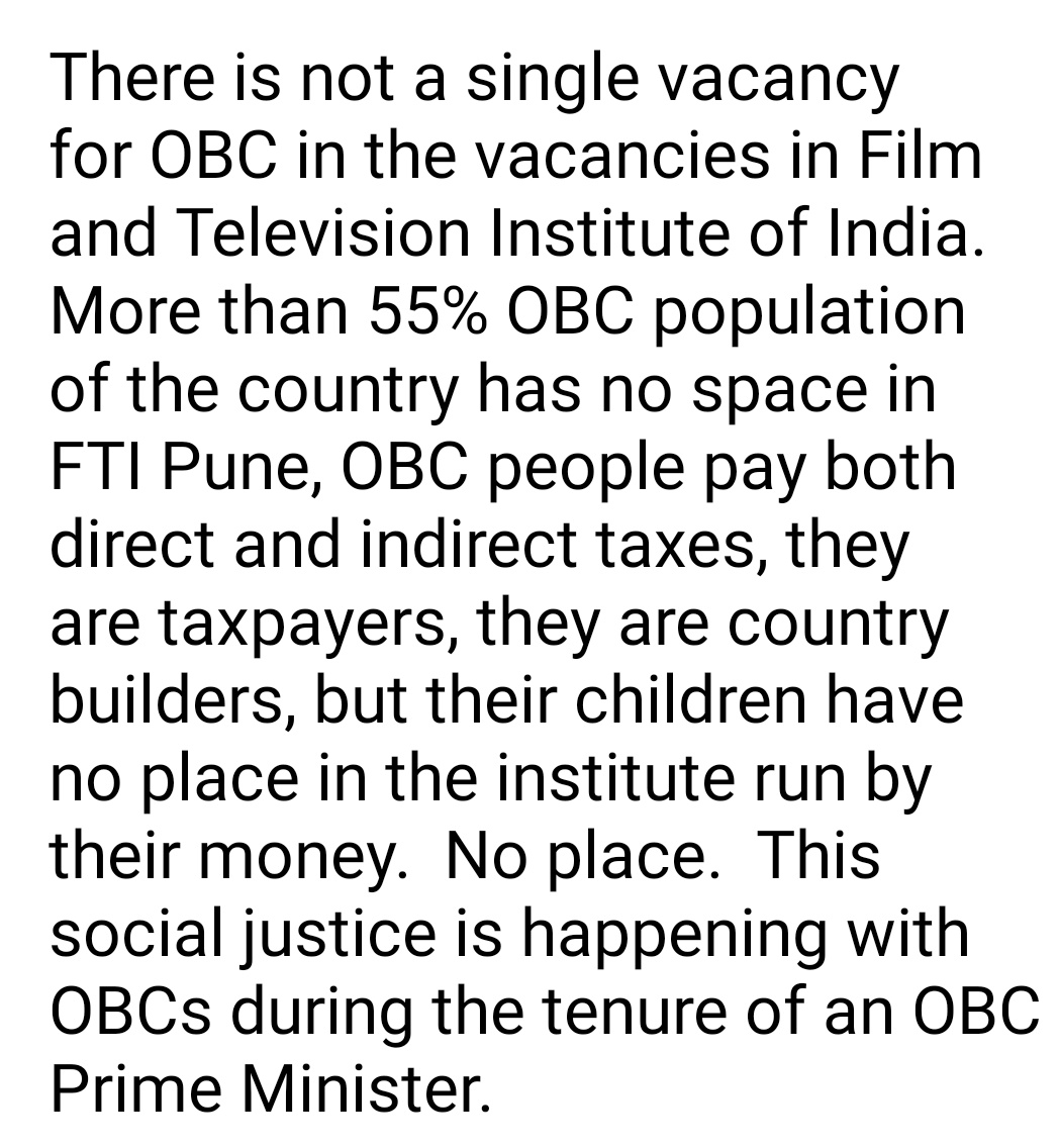 AdDharmendra_'s tweet photo. @obed_manwatkar @PWilsonDMK @samratankit485 @VinayRatanSingh @Profdilipmandal @MPARMYCHIEF @obcmahasabhareg @SunilAstay @PMOIndia @NationalJanmat @UNHumanRights @jaswantsinghku5 https://t.co/89D6itE0js