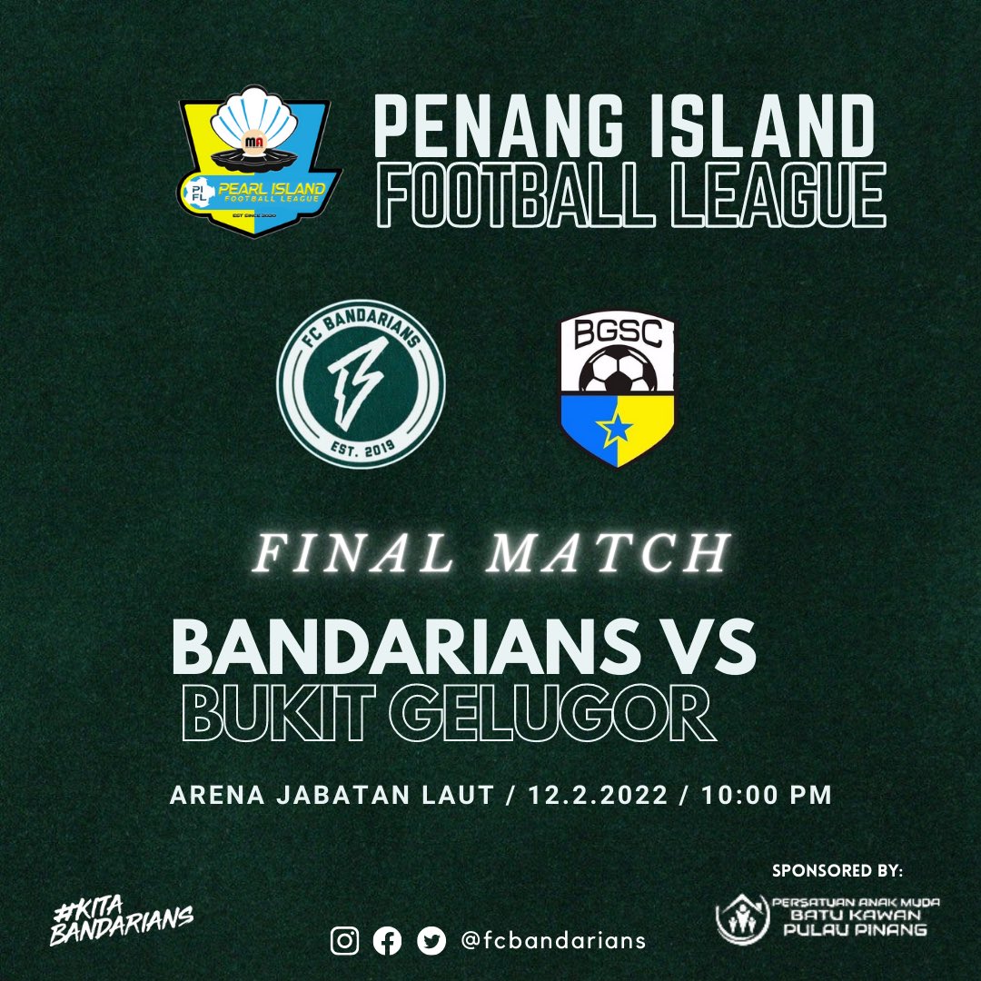 FCBandarians's tweet photo. Final Match! https://t.co/cRW5Gu15mw