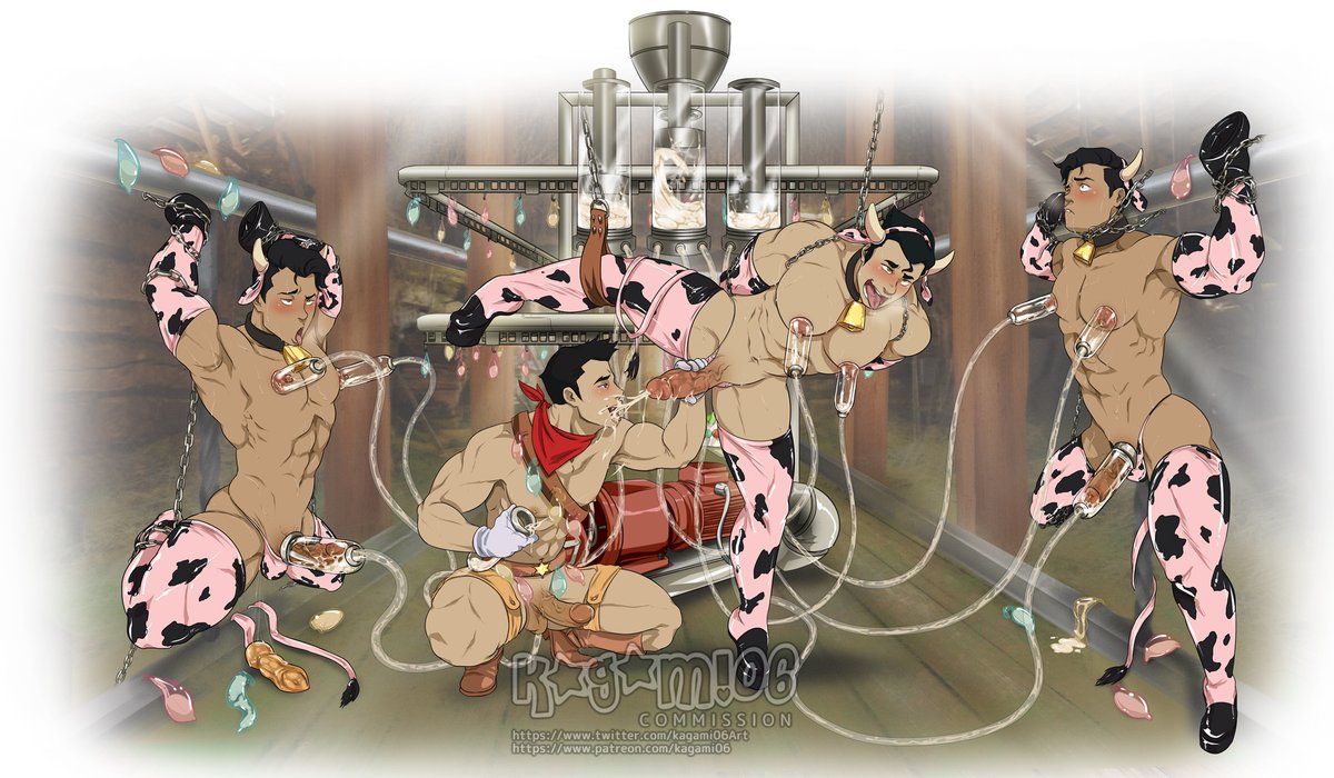 kagami06Art's tweet photo. Milkies! 🍼🐮

Gifting y'all on my balloon day with one of my fa--- actually, y'know what, this is definitely my ABSOLUTE favorite work I've done last year!✨

Commissioned by the absolute GOAT @myhfanta Love ya boo 🥰 https://t.co/Ih97uxqV1f