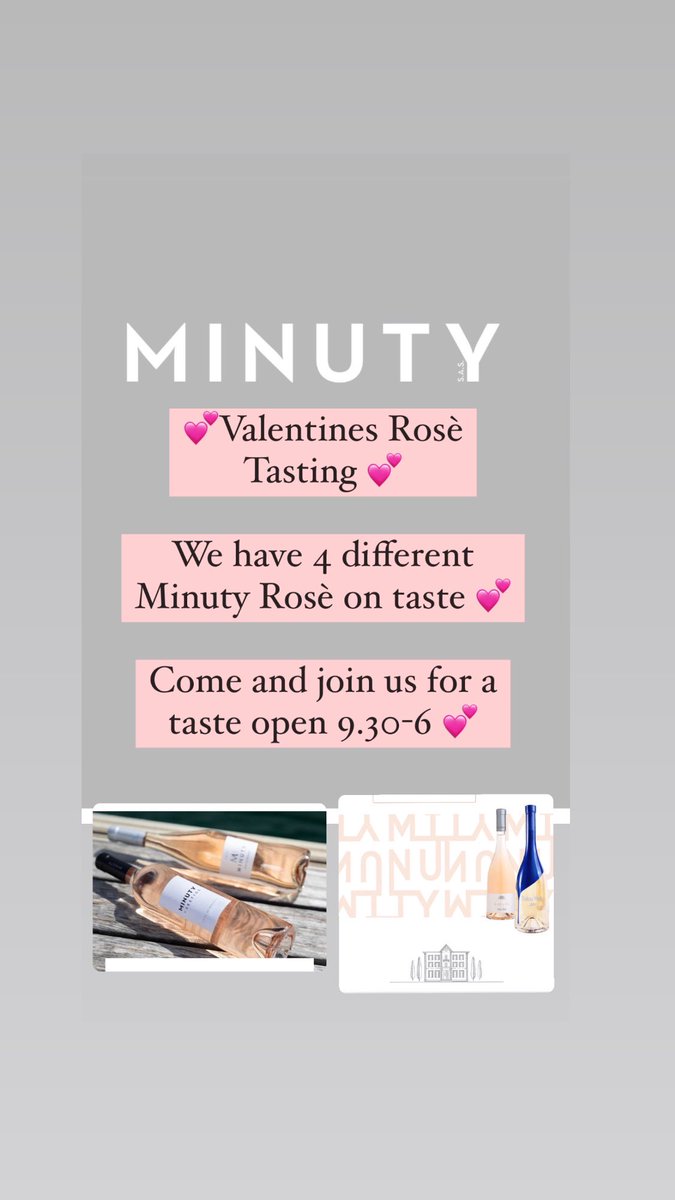 Tasting this Saturday 💕