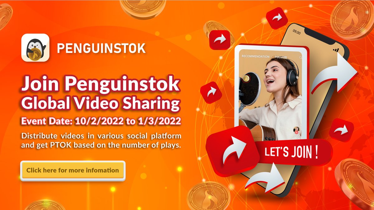 penguinstok's tweet photo. Share your creative video and stand a chance to win PTOK !! 

#PTOK #Penguinstok #SwipandEarn #mining #playandearn #rewards #shareandearn #video https://t.co/FN0SwSANIM