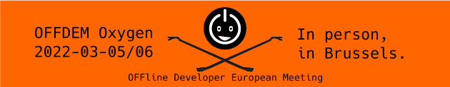 new on // foss.events: OFFline Developer European Meeting -  "An intersectional festival about collective practices &amp; free technologies production.", happening on March 05-06, offline in Brussels. 

foss.events/2022/03-05-off…

The Call for Participation ends tomorrow!