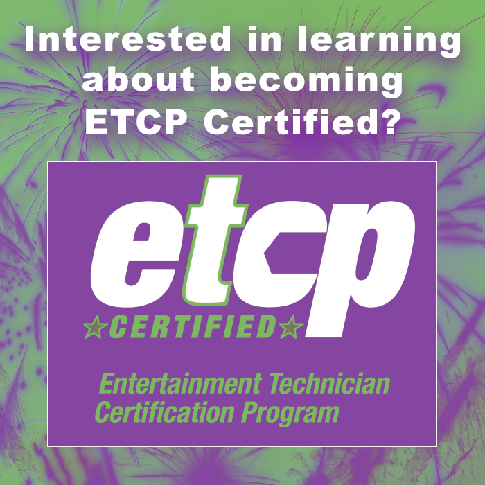Learn about ETCP Certification at USITT!
Attend the ETCP Information Q&amp;A session Thursday, March 3, 12:30 – 1:30 p.m. in room 326 at the Baltimore Convention Center during the USITT Conference &amp; Stage Expo. See you there!
etcp.esta.org/news/newsdetai…
#usitt #etcp