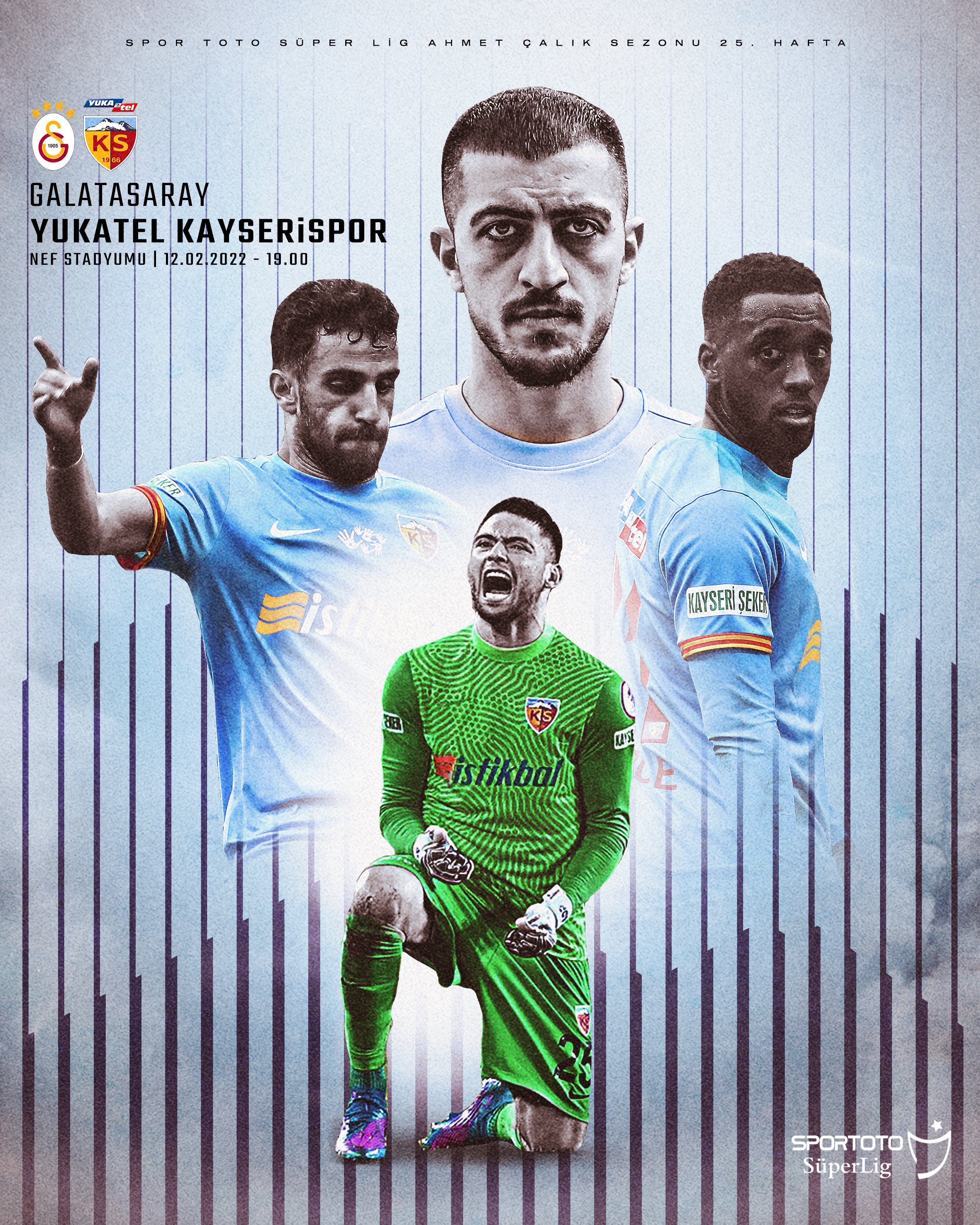 Kayserispor Sosyal Medya Ekibi Tarafından Hazırlanmış Galatasaray Maç Görseli
