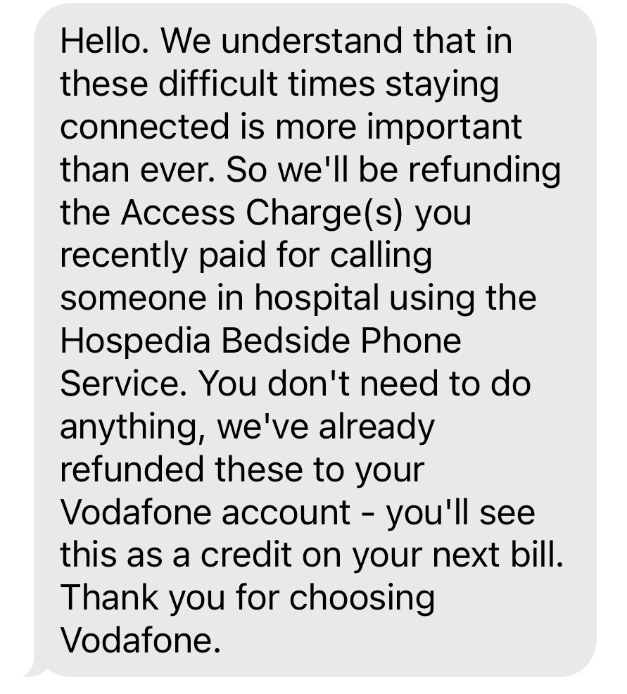 SammyMac79's tweet photo. @VodafoneUK this was an unexpected but lovely gesture. It’s things like this that help build brand loyalty. Thank you ❤️ https://t.co/tnLKno4vim