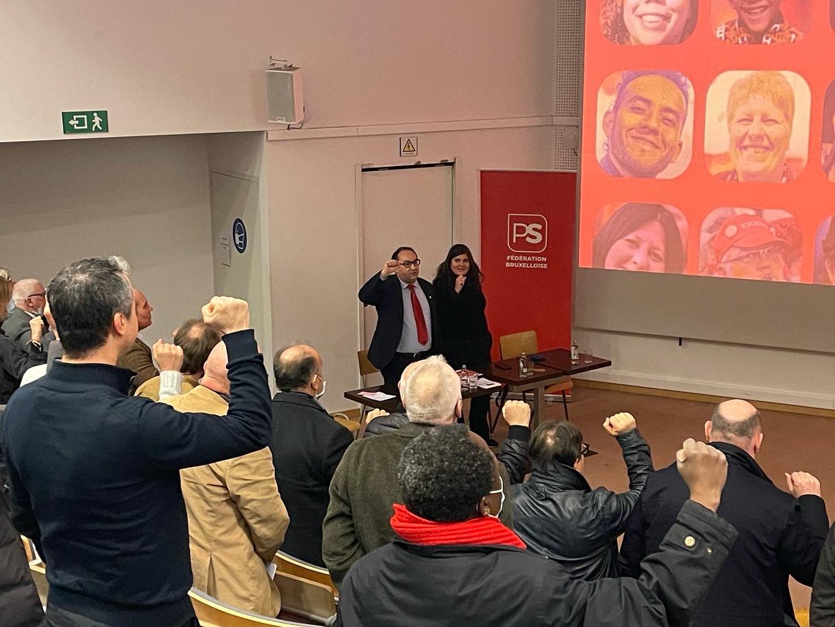 EverePs's tweet photo. Congrès du @psbruxellois 🌹 @RidouaneChahid @AhmedLaaouej @Sandro_Zap @davidcordonnier https://t.co/4JAwznR7F3