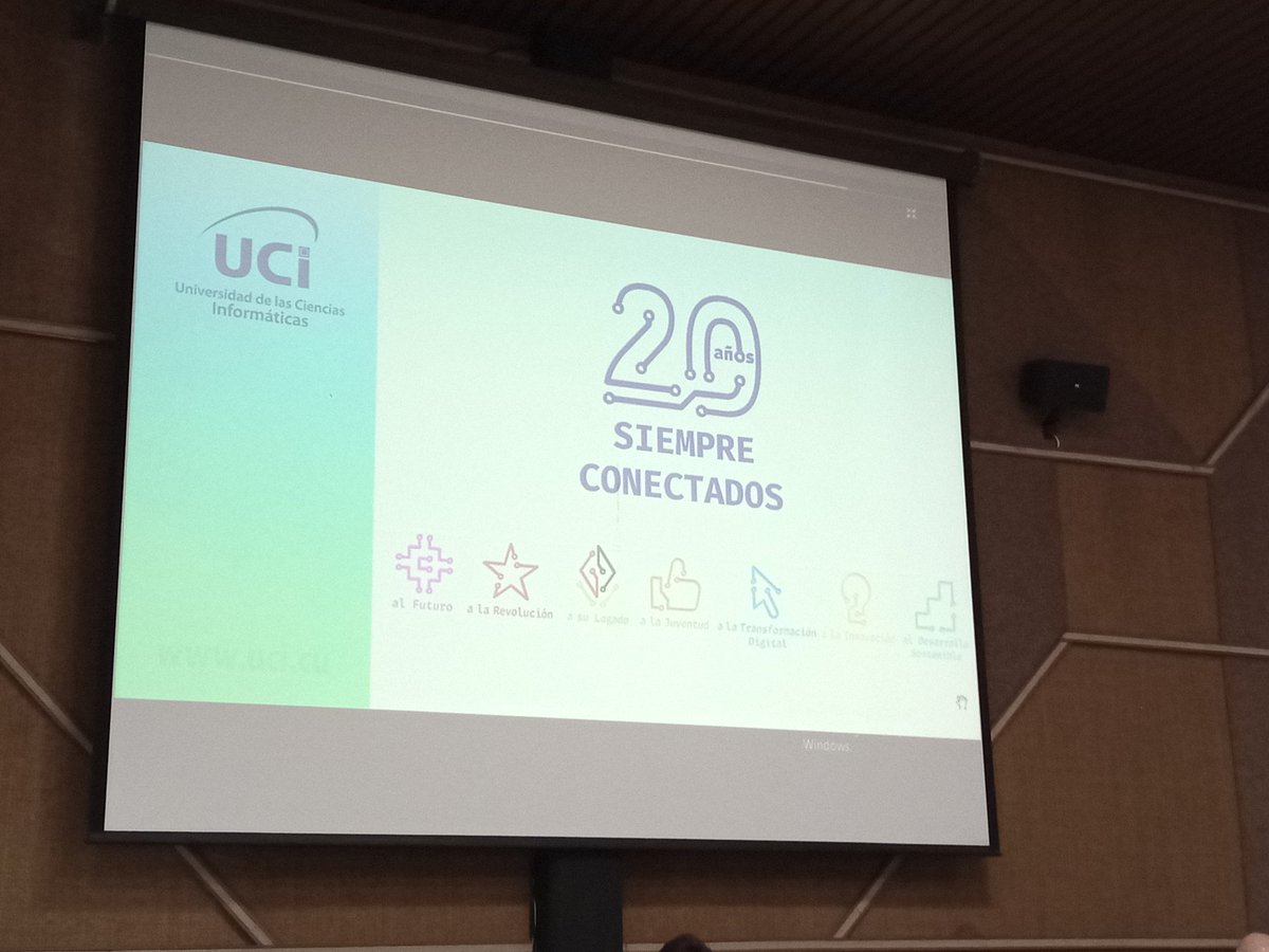 Momento de especial homenaje a 7 Universidades de <a href="/CubaMES/">MES</a> en jornada final de @Universidad2022 q cumplen aniversarios cerrados en 2022. Felicidades <a href="/UOCuba/">Universidad de Oriente</a> <a href="/UCLVCU/">UCLV 🇨🇺</a> <a href="/uc_camaguey/">Universidad de Camagüey Ignacio Agramonte Loynaz</a> <a href="/UPR_Cuba/">Universidad de Pinar del Río</a> <a href="/universidad_um/">Universidad de Matanzas</a> <a href="/UnivArtemisa/">Universidad de Artemisa "Julio Díaz González"</a> y a nuestra <a href="/universidad_uci/">Universidad de las Ciencias Informáticas</a> en sus 20 años #SiempreConectados