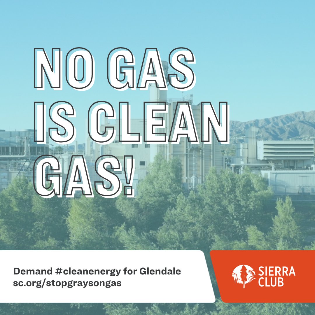 SierraClubLA_OC's tweet photo. Wasting ANY money to build new gas or re-power ANY portion of the Grayson Power Plant is a losing investment for GWP customers, especially when the @myGlendale is looking to run primarily on clean, renewable energy by 2030. #StopGrayson Take action here➡️ https://t.co/EivNk3LCZW https://t.co/1Q1lEeWw35