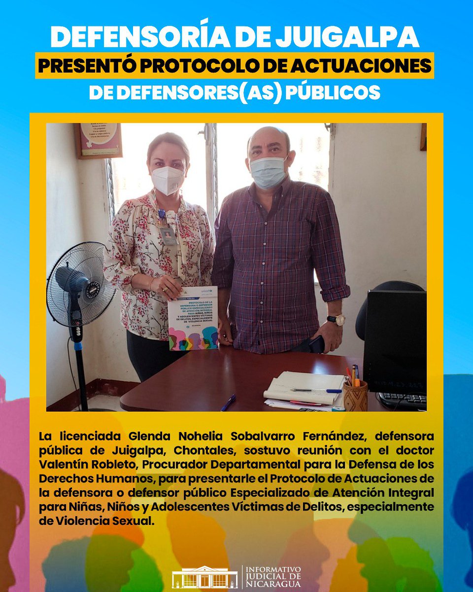 InformativoJNic's tweet photo. #InformativoJudNic| Defensoría Pública de Juigalpa, Chontales realizó presentación de protocolo de actuaciones de la defensora o defensor https://t.co/IqaA5oTUm9