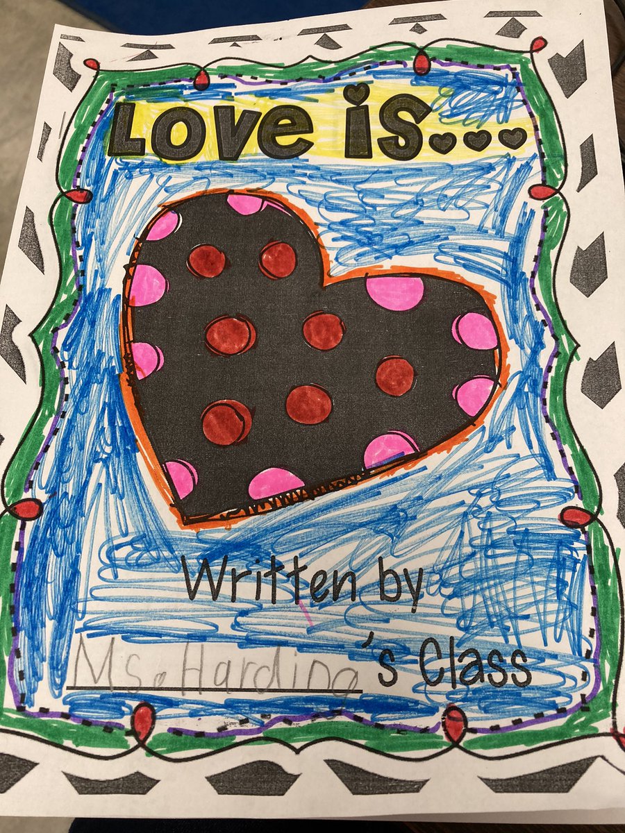 Love Is… we had so much fun creating a class book about what love means to us!