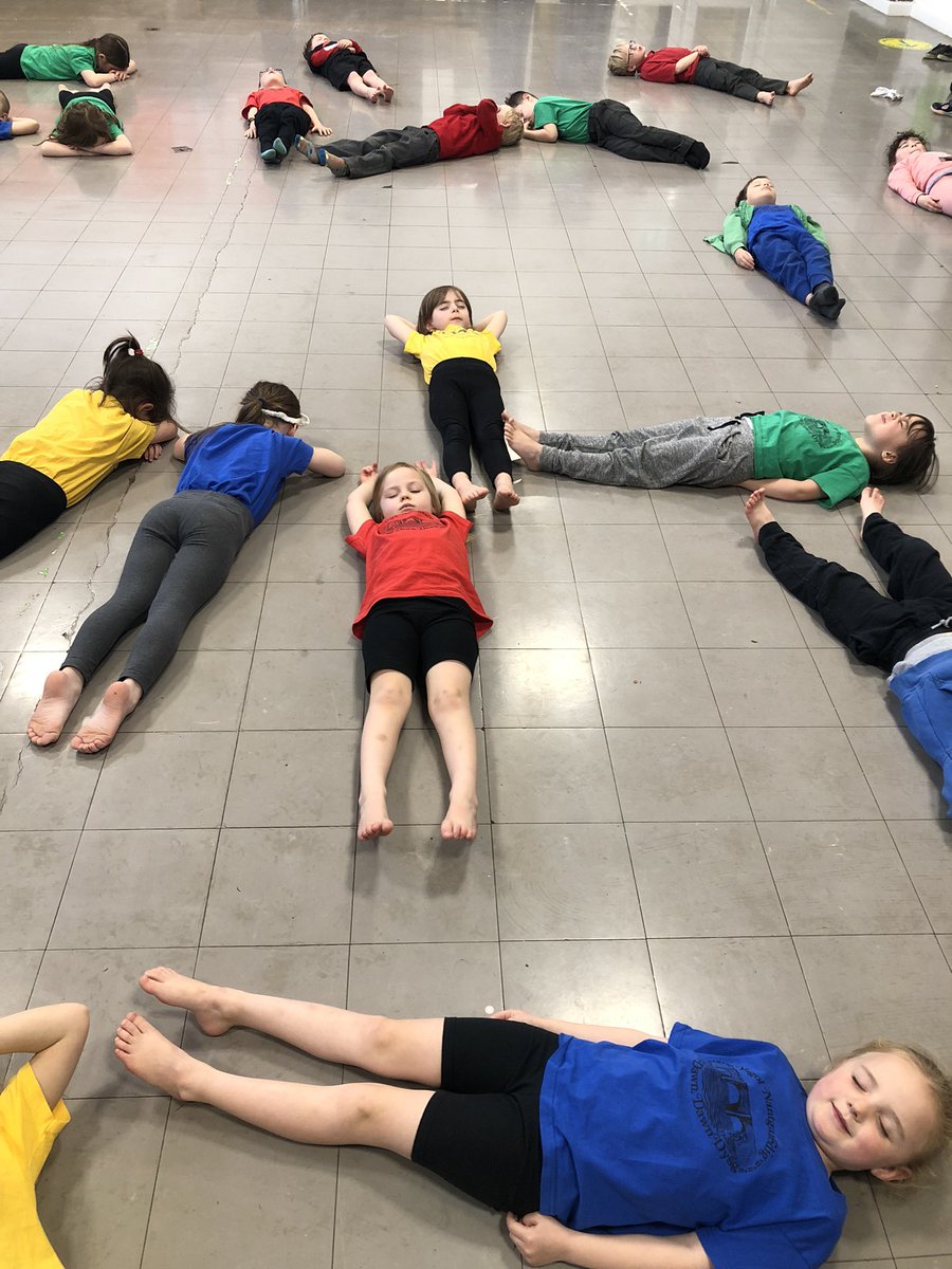 Class Myrddin enjoying a relaxing yoga session to end Wellbeing week 2022 #healthandwellbeing
