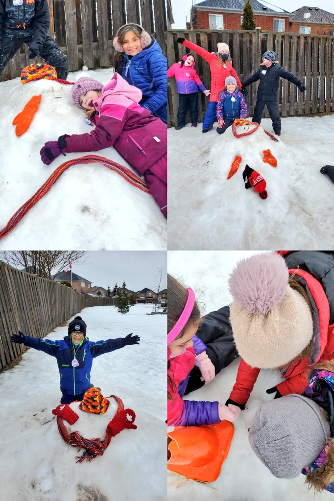 MadameCallaghan's tweet photo. Les amis de 4e année ont célébré le Carnaval de Québec aujourd'hui! Nous avons construit le palais de glace, avons cherché Bonhomme dans les sculptures de glace, avons construit Bonhomme et avons péché sur glace! @HCDSBFrench @stpetersmilton https://t.co/dPAHNTEcZs