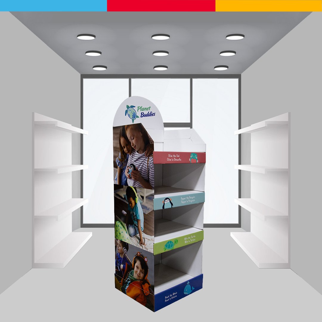 MidAmDisplay's tweet image. This blank type display is sure to #MakeAnImpression in retail stores with its unique colors and child friendly graphics. Find out what we can do for your products @ midamericadisplay.com
#display #popdisplay #retail #corrugate #graphics #colors #products