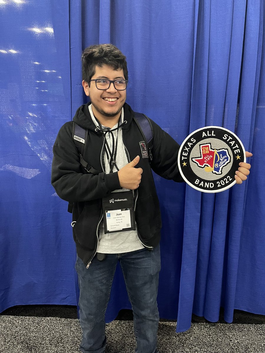 “Everything band has taught me, discipline, time management, individual determination.” -Juan Salinas Diaz
#musicmatters #tmea2022 #allstate <a href="/IrvingISD/">Irving ISD</a> <a href="/IrvingFineArts/">Irving ISD Fine Arts</a> <a href="/NimitzVikings/">Nimitz High School</a> @VikingDirector @VikingView2020