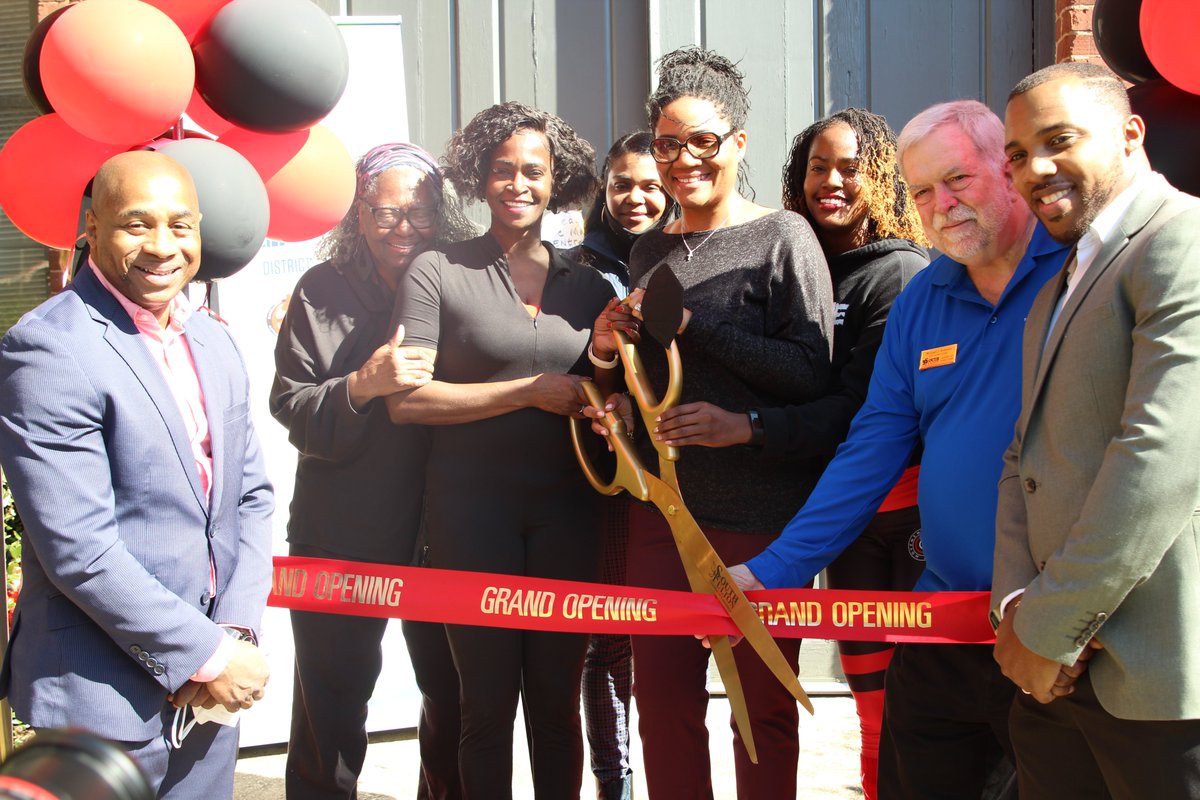 cityofeastpoint's tweet photo. Today was the grand opening of Dynamic Duo Fitness, owned and operated by the mother and daughter duo Rho and LV. You can check out their new space in the WagonWorks building, suite 107. #fitness #TheHealthyPoint https://t.co/1aKHVCaXuz