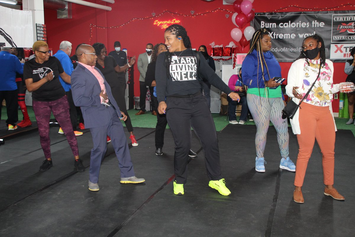 cityofeastpoint's tweet photo. Today was the grand opening of Dynamic Duo Fitness, owned and operated by the mother and daughter duo Rho and LV. You can check out their new space in the WagonWorks building, suite 107. #fitness #TheHealthyPoint https://t.co/1aKHVCaXuz